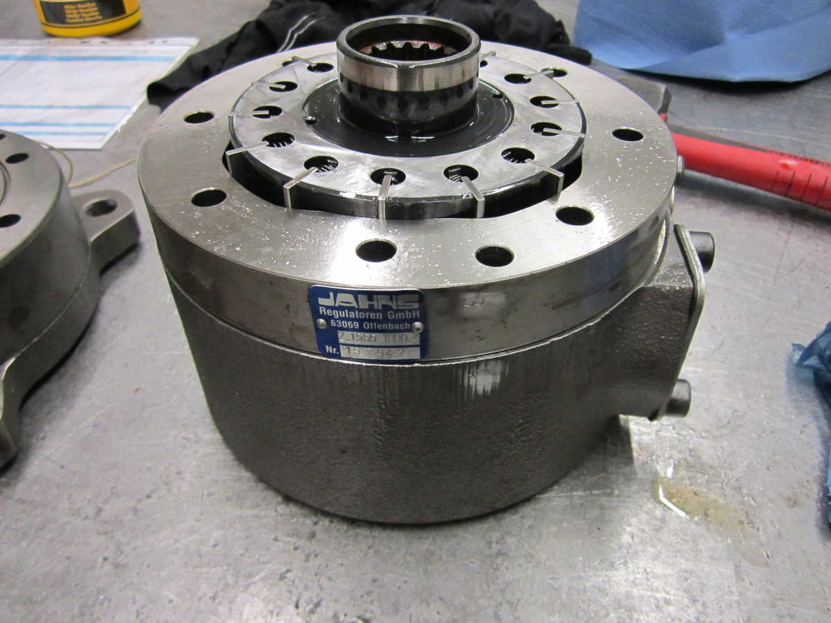 Jahns motor Jahns hydraulische motor revisie herstellen testen repair lamellen motor, Brueninghaus, Hägglunds, Caterpillar, Enerpac, Amca